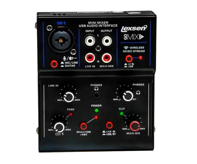 Imagem de Mesa lexsen 1 canal usb/bt gomix1