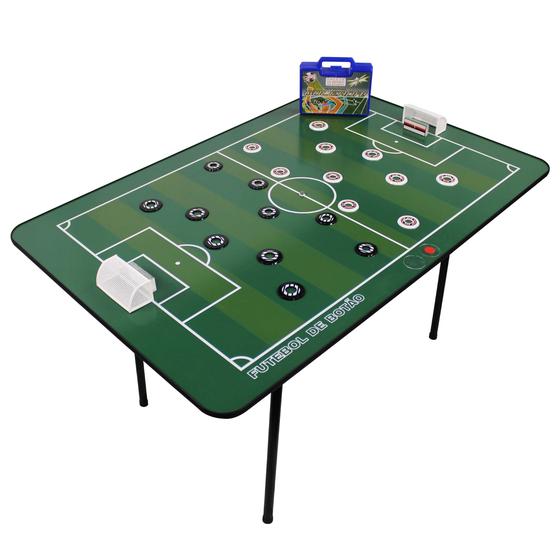 Imagem de Mesa Média Futebol de Botão e Maleta com 2 Times - 10274133