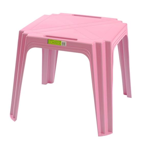 Imagem de Mesa Mesinha Infantil 48x48x46cm Crianças Mesa Multiuso Super Prática Reforçada Com Suporte Para Lápis