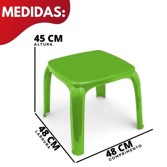 Imagem de Mesa Mesinha Infantil Atividades Plástico Escola Brinquedo