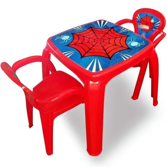 Mesa Mesinha Infantil Didática Com 2 Cadeiras Teia Menor preço em Mesa Mesinha Infantil Didática Com 2 Cadeiras Teia