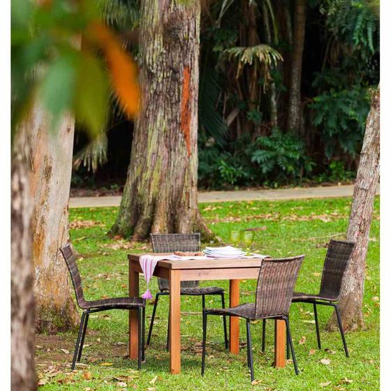 Mesa Mestra Ipanema 85 x 85 cm em Madeira Mestra Móveis Menor preço em Mesa Mestra Ipanema 85 x 85 cm em Madeira Mestra Móveis