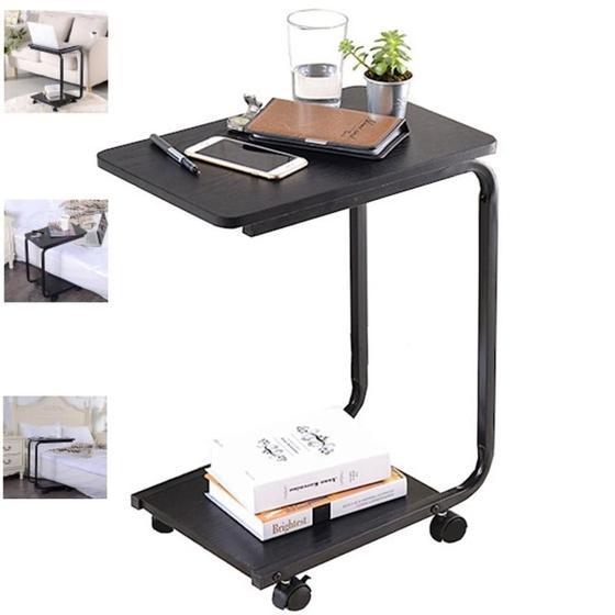 Imagem de Mesa multifuncional com rodinhas notebook home office jantar