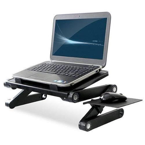 Mesa Multifuncional Em Alumínio para Notebook com 2 Coolers Menor preço em Mesa Multifuncional Em Alumínio para Notebook com 2 Coolers