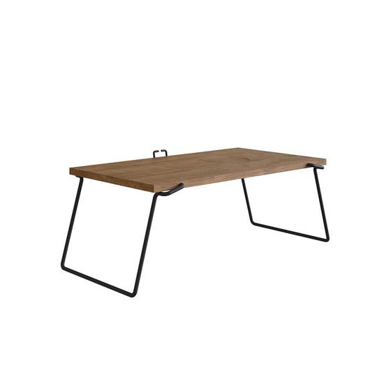 Imagem de Mesa Multiuso Para Notebook 62cm Estrutura Preto Fosco - Vermont