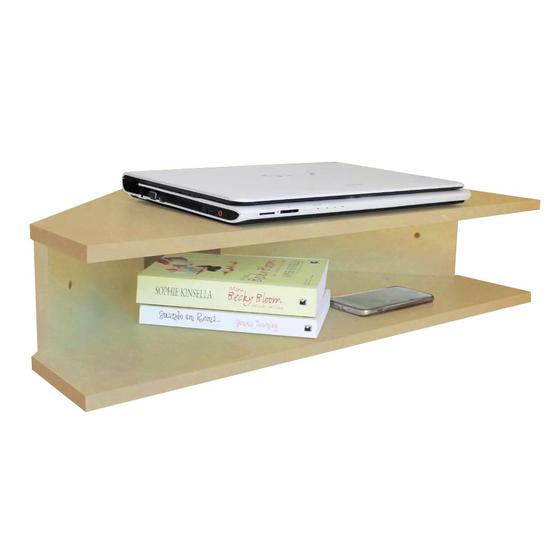 Imagem de Mesa Notebook Suspensa Canto Natural Em Mdf