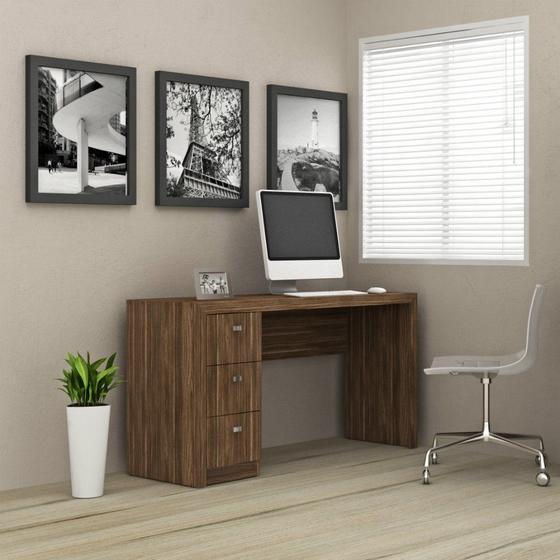 Imagem de Mesa para Computador 3 Gavetas ME4102 Tecno Mobili
