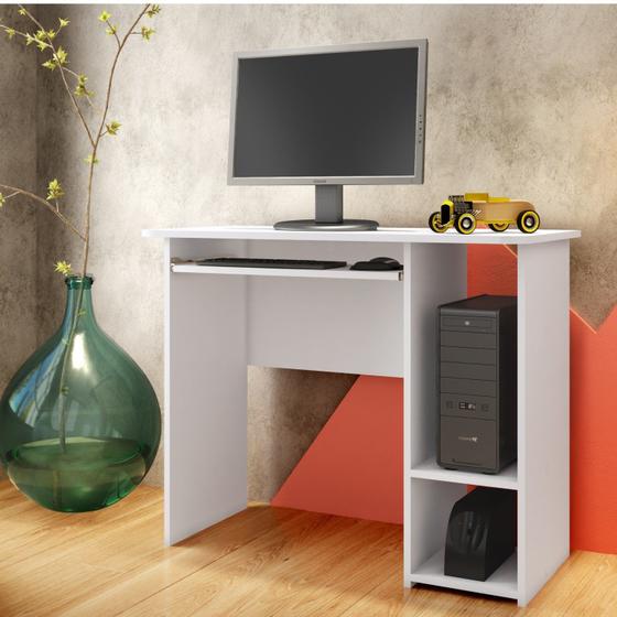 Imagem de Mesa para Computador com Prateleira Art in Móveis Branco