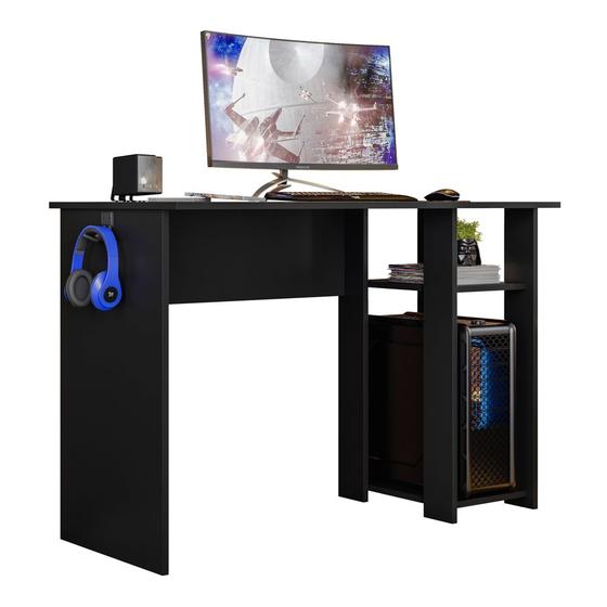 Imagem de Mesa Para Computador DMX-500 108cm PC Gamer Setup Preto - Desk Design