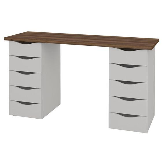Imagem de Mesa para Computador Escrivaninha Due Web 10 Gavetas - Artany