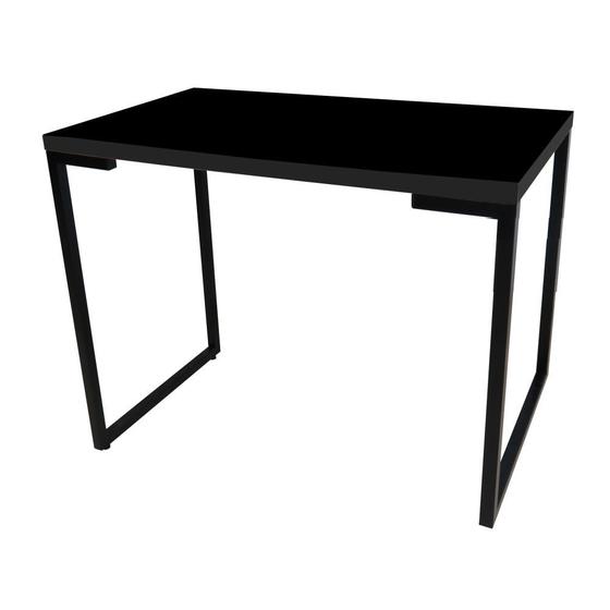 Imagem de Mesa Para Computador Escrivaninha Porto 90cm Preto - Fit Mobel