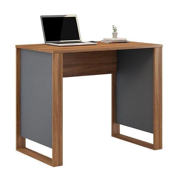 Imagem de Mesa Para Computador Morada Amêndola Grafito - Demóbile
