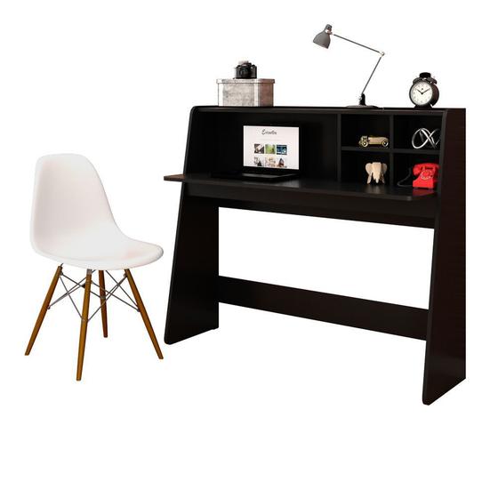 Imagem de Mesa para Computador Notebook Escrivaninha Idealle e Cadeira Charles - Mpozenato