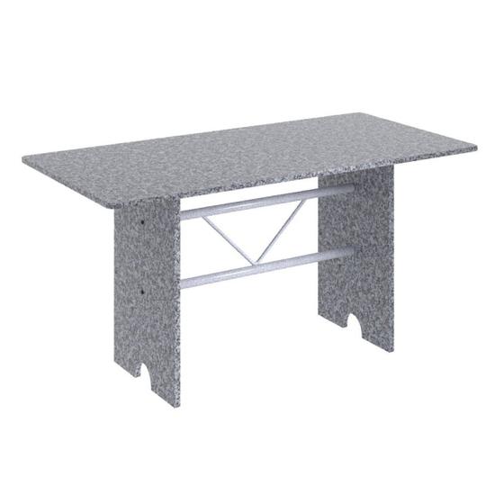 Imagem de Mesa para Cozinha 140x75cm Tampo Granito Soma Móveis