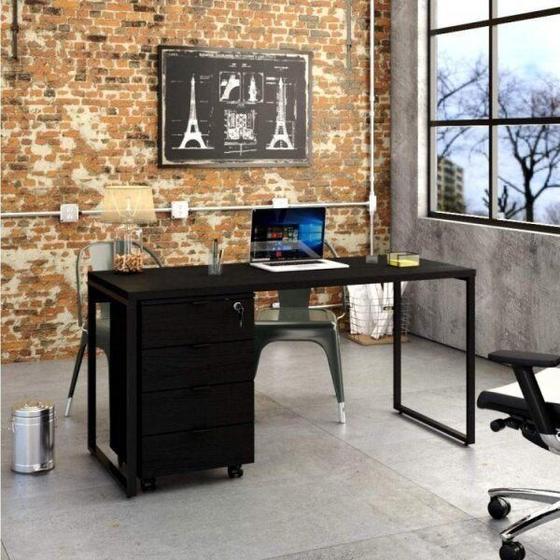 Imagem de Mesa para Escritório 150cm com Gaveteiro Kuadra