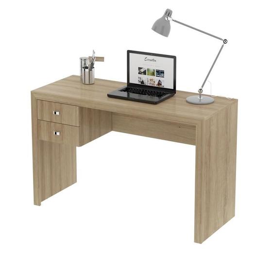 Imagem de Mesa para Escritório com 2 gavetas ME4123  Amêndoa - Tecno