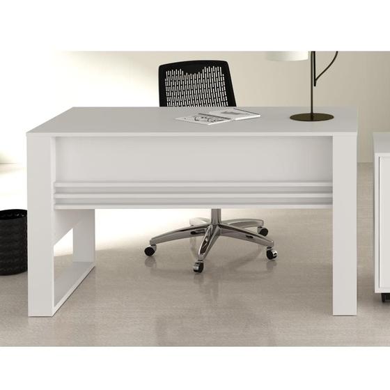 Imagem de Mesa para Escritório com aplique Branco Tecnomobili