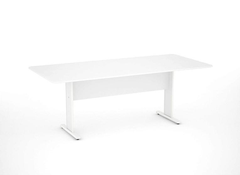 Mesa para Escritorio de Reuniao Retangular Maxxi Pandin Branco 2.00 M Menor preço em Mesa para Escritorio de Reuniao Retangular Maxxi Pandin Branco 2.00 M