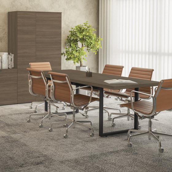 Mesa para Escritório de Reuniões 220cm Office Kappesberg Menor preço em Mesa para Escritório de Reuniões 220cm Office Kappesberg