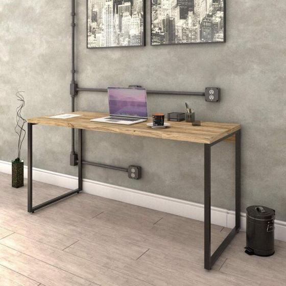 Mesa para Escritório Diretor Estilo Industrial 1,50M Kuadra Menor preço em Mesa para Escritório Diretor Estilo Industrial 1,50M Kuadra