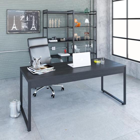 Imagem de Mesa para Escritório Diretor Estilo Industrial 1,80m Kuadra