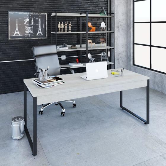 Mesa para Escritório Diretor Estilo Industrial 1,80m Kuadra Menor preço em Mesa para Escritório Diretor Estilo Industrial 1,80m Kuadra