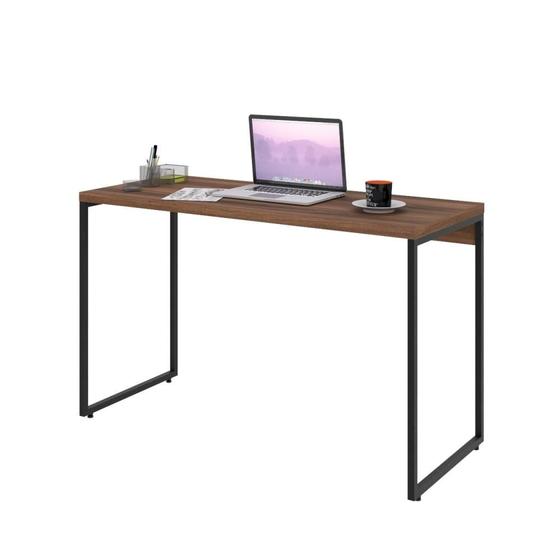 Imagem de Mesa Para Escritório e Home Office Industrial Aspen 120 cm C01 Nogal - Lyam Decor