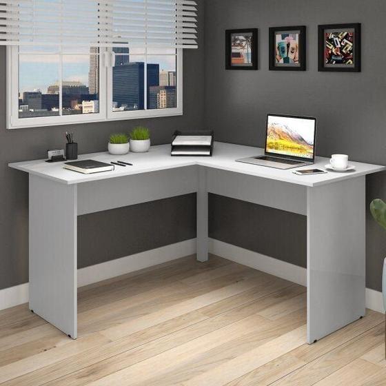 Imagem de Mesa para Escritório em L 160x160cm Espresso Móveis
