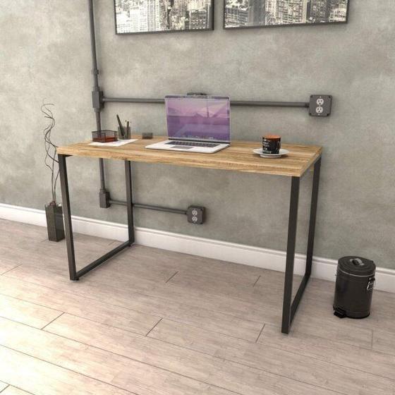 Mesa para Escritório Office Estilo Industrial 120cm Kuadra Compace Menor preço em Mesa para Escritório Office Estilo Industrial 120cm Kuadra Compace