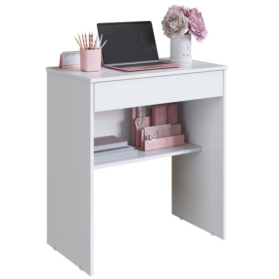 Mesa para Estudos, Livros, Suporte Notebook com Gaveta Preta Menor preço em Mesa para Estudos, Livros, Suporte Notebook com Gaveta Preta