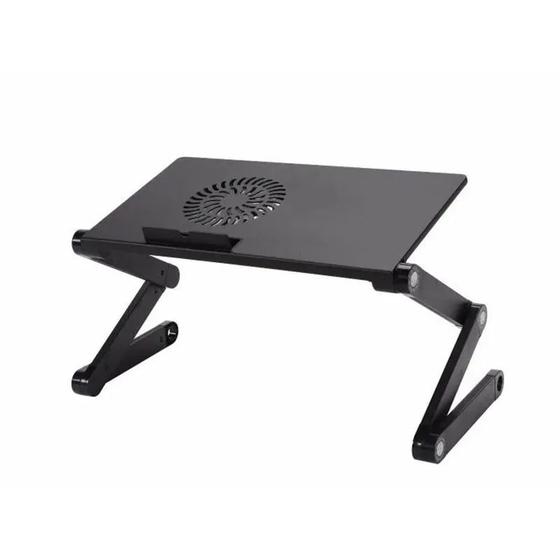 Imagem de Mesa Para Notebook Com Cooler Multifuncional Dobravel De Ferro (BSL-MESA-3)