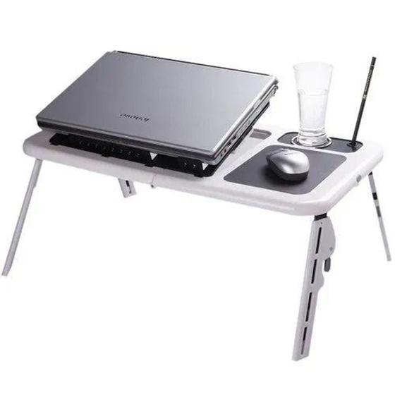 Imagem de Mesa Para Notebook Dobravel Multifuncional Com Cooler - Bcs