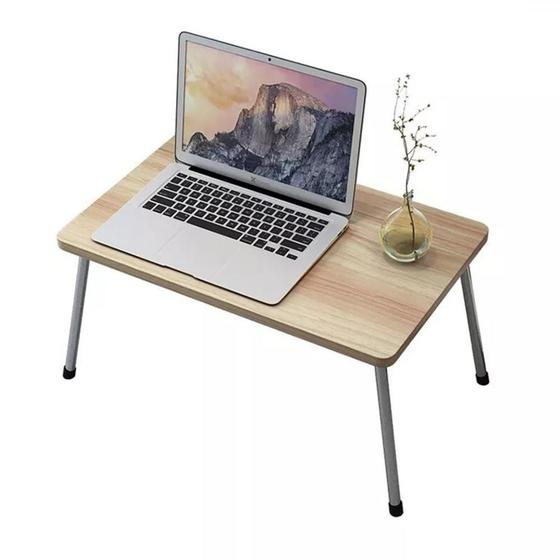 Imagem de Mesa para notebook mesinha de colo sofa cama portatil home office pes retratil