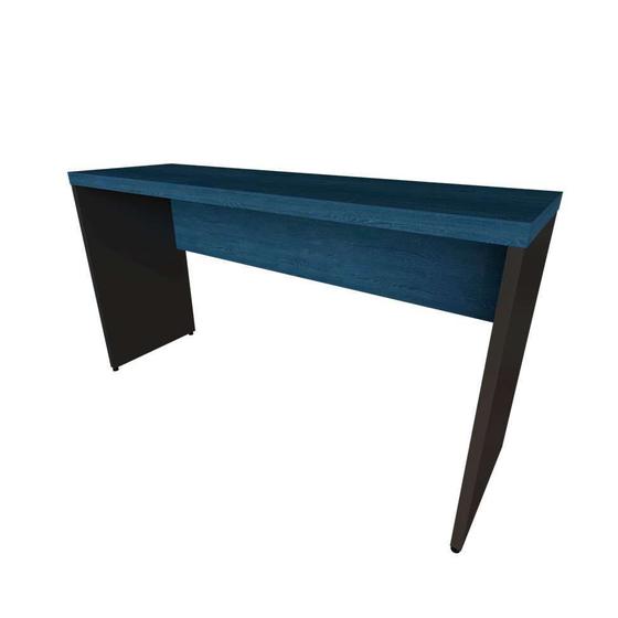 Imagem de Mesa para Notebook Natus Preta e Azul 120 cm