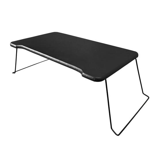 Imagem de Mesa Para Tomar Café Na Cama Suporte Notebook Pés de ferro dobrável Preto