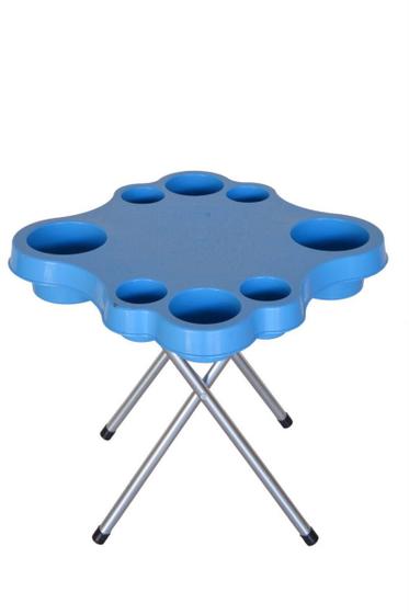 Imagem de Mesa Petisqueira Ideal Para Praia/mar Com Pés Em Alumínio