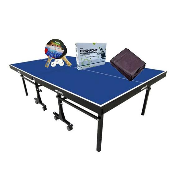 Imagem de MESA PING PONG 1008 KLOPF + Kit Completo 5094 + Capa Aberta