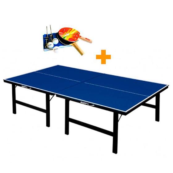Imagem de Mesa ping pong especial 18 mm - klopf 1002 + kit tênis de mesa  5030