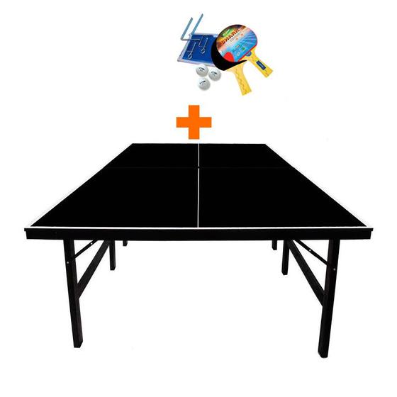 Mesa ping pong especial cor preta mdp 15mm - klopf 1010 + kit tênis de mesa 5031 Menor preço em Mesa ping pong especial cor preta mdp 15mm - klopf 1010 + kit tênis de mesa 5031