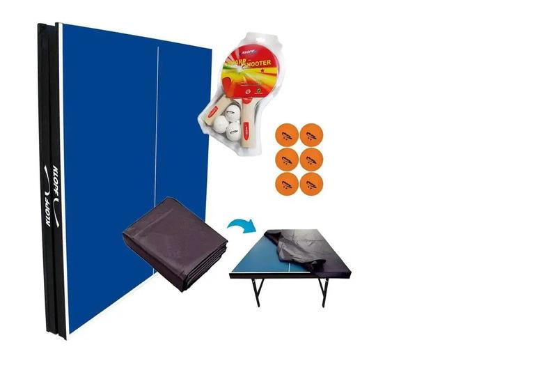 Imagem de MESA PING PONG MDP 15mm KLOPF 1013 + KIT Completo Klopf 5030 + Kit bolinhas Klopf 5076 + Capa