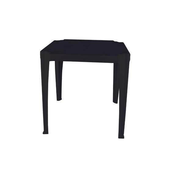 Imagem de Mesa Plástica Monobloco Empilhável Reforçada Topplast 70x70x70cm Área de Lazer Multiuso