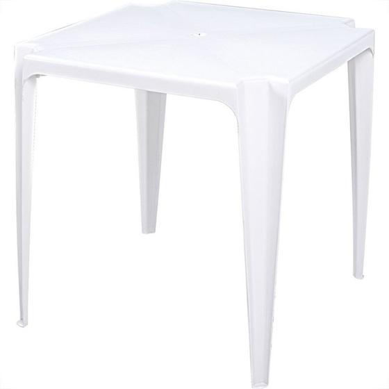 Imagem de Mesa Plastica Mor Quadrada Branca