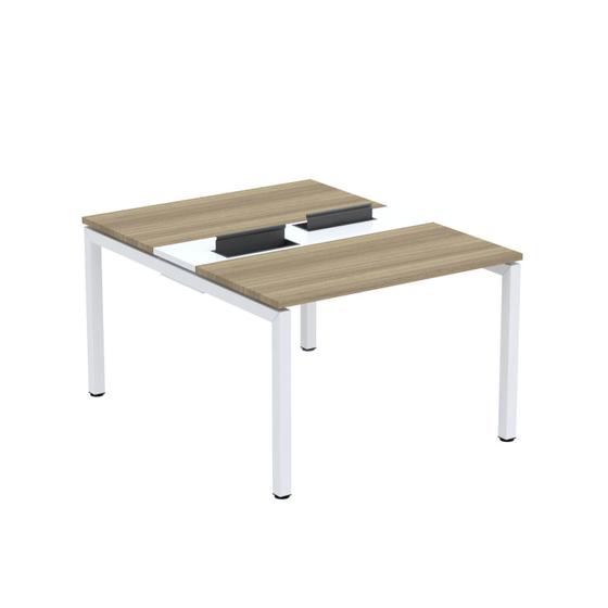 Imagem de Mesa Plataforma Dupla com Pé de Aço para Coworking 120x140/2p Pdc12/14/2p