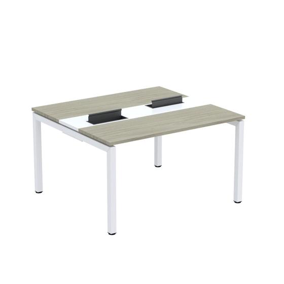 Imagem de Mesa Plataforma Dupla com Pé de Aço para Coworking 130x120 Pdc13/12/2p