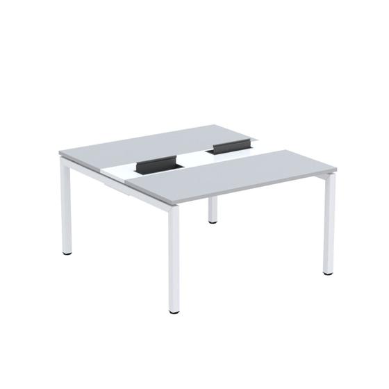 Imagem de Mesa Plataforma Dupla com Pé de Aço para Coworking 130x140/2p Pdc13/14/2p