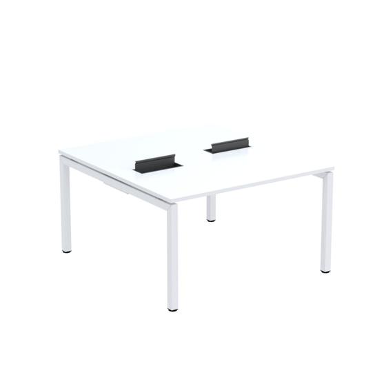 Imagem de Mesa Plataforma Dupla com Pé de Aço para Coworking 130x140/2p Pdc13/14/2p