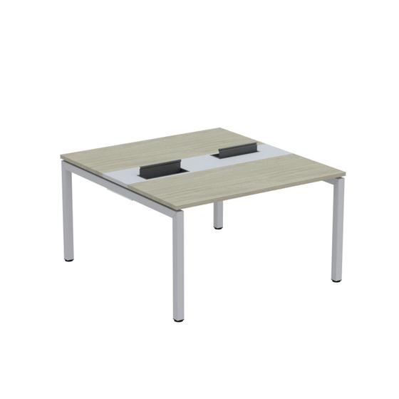 Imagem de Mesa Plataforma Dupla com Pé de Aço para Coworking 130x140/2p Pdc13/14/2p