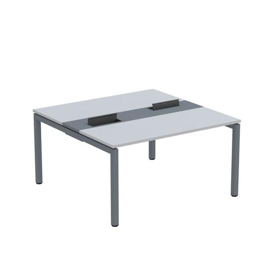 Imagem de Mesa Plataforma Dupla com Pé de Aço para Coworking 140x140/2p Pdc14/14/2p