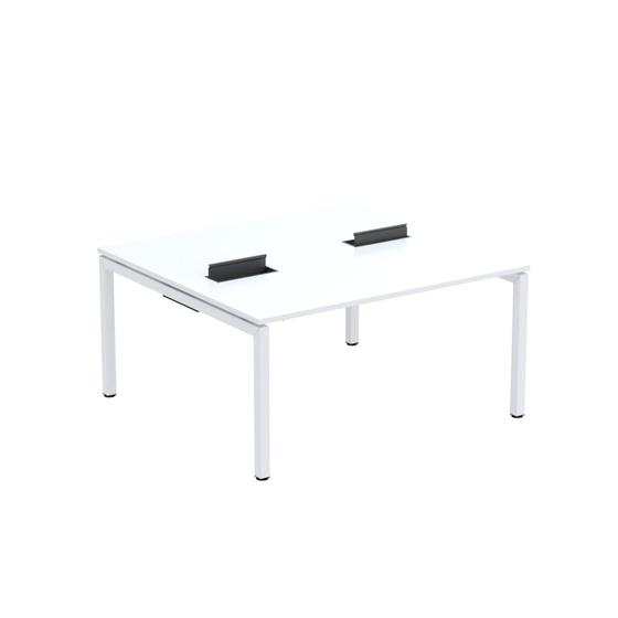 Imagem de Mesa Plataforma Dupla com Pé de Aço para Coworking 150x140/2p Pdc15/14/2p
