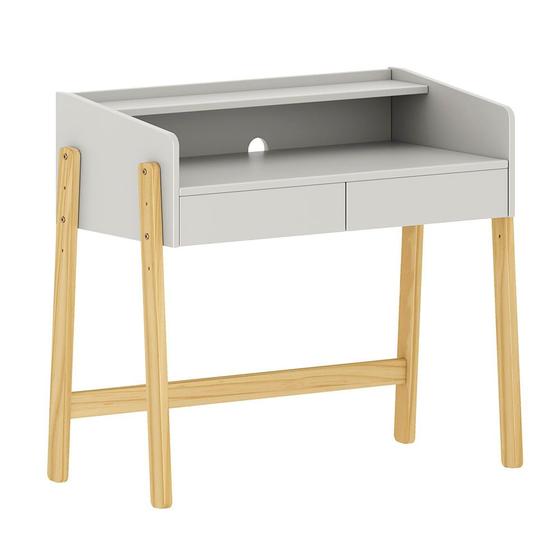 Imagem de Mesa Play com Pé Regulável - Cinza Beton